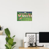 Uilen in het maanlicht, Louis Wain Poster (Thuiskantoor)