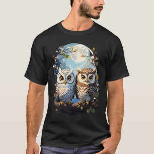 Uilen in het maanlicht t-shirt