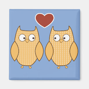 Uilen in Liefde Magneet