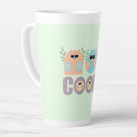 Uilen koeling latte mok (Linkerhoek)