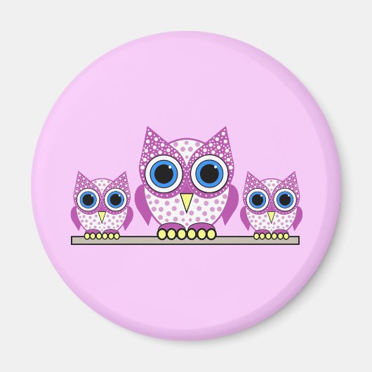 uilen magneet (Voorkant)