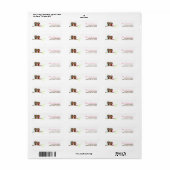 Uilen op een Branch Return Address Labels (Full Sheet)