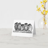 UILEN OP TAK NOTECARD KAART (Gele Bloem)