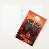 Uilen paar surrealistisch planner (Display)
