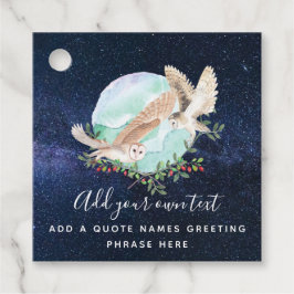 Uilen Persoonlijk gemaakt Bedankjes Labels