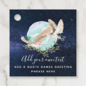 Uilen Persoonlijk gemaakt Bedankjes Labels (Voorkant)