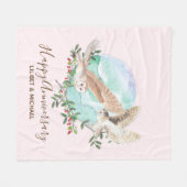 Uilen Persoonlijk gemaakt Fleece Deken (Voorkant (Horizontaal))