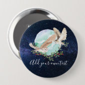 Uilen Persoonlijk gemaakt Ronde Button 4,0 Cm (Voorkant /achterkant)