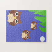Uilen schilderen kunst legpuzzel (Horizontaal)