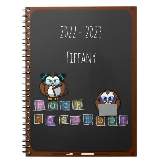 uilen terug naar school - notitieboek (Voorkant)