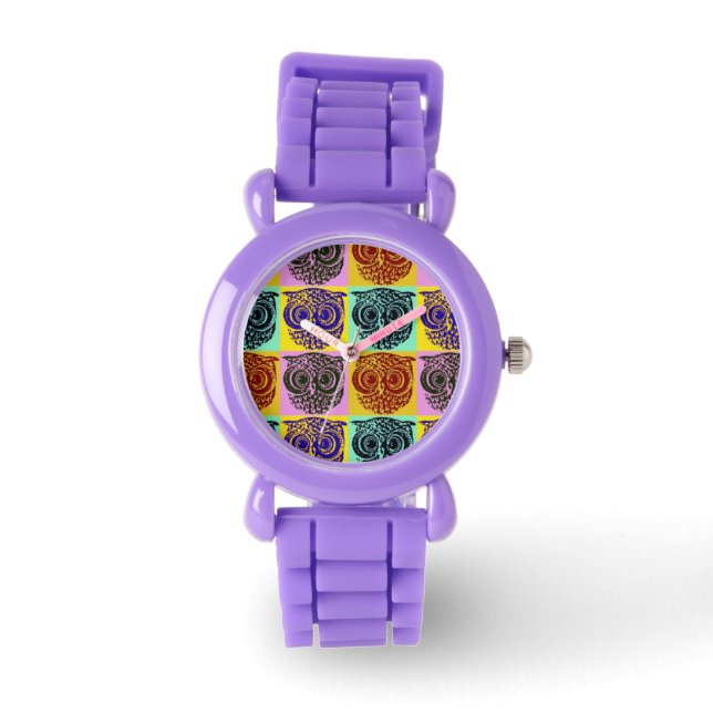 uilen uur horloge (Voorkant)