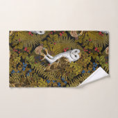 Uilen, varens, eik en bessen 2 bad handdoek (Handdoek)