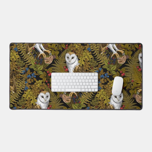 Uilen, varens, eik en bessen 2 bureaumat (Keyboard & Muis)