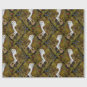 Uilen, varens, eik en bessen 2 cadeaupapier (Vlak)