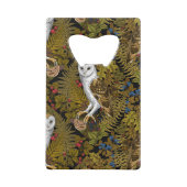 Uilen, varens, eik en bessen 2 creditkaart flessenopener (Achterkant)