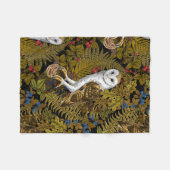 Uilen, varens, eik en bessen 2 fleece deken (Voorkant (Horizontaal))