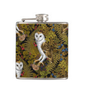 Uilen, varens, eik en bessen 2 heupfles (Voorkant)