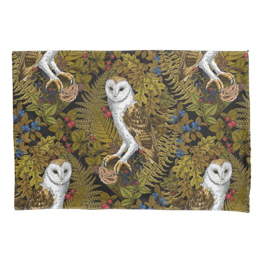 Uilen, varens, eik en bessen 2 kussensloop (Voorkant-Links)