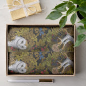 Uilen, varens, eik en bessen 2 tissuepapier (Geschenk)