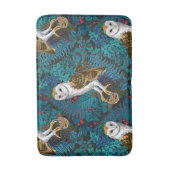 Uilen, varens, eik en bessen 3 badmat (Voorkant Verticaal)