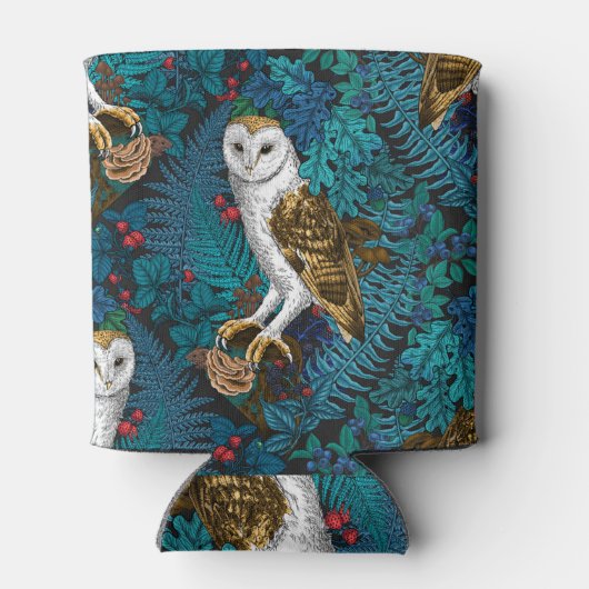 Uilen, varens, eik en bessen 3 blikjeskoeler (Achterkant)