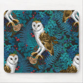 Uilen, varens, eik en bessen 3 muismat (Voorkant)