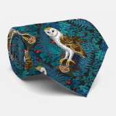 Uilen, varens, eik en bessen 3 stropdas (Opgerold)