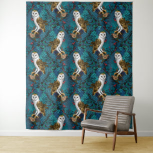 Uilen, varens, eik en bessen 3 wandkleed