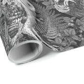 Uilen, varens, eik en bessen 4 cadeaupapier (Rol Hoek)