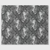 Uilen, varens, eik en bessen 4 cadeaupapier (Vlak)