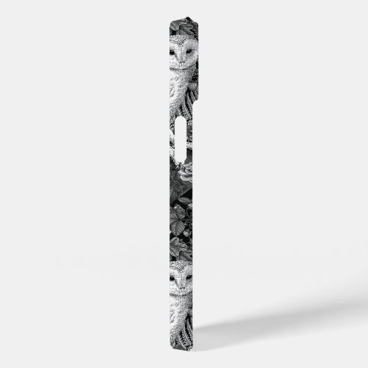 Uilen, varens, eik en bessen 4 Case-Mate iPhone case (Achterkant / Rechts)