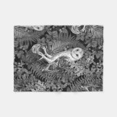 Uilen, varens, eik en bessen 4 fleece deken (Voorkant (Horizontaal))