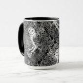 Uilen, varens, eik en bessen 4 mok (Voorkant links)