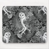 Uilen, varens, eik en bessen 4 muismat (Voorkant)