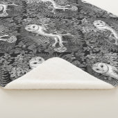 Uilen, varens, eik en bessen 4 sherpa deken (3/4)