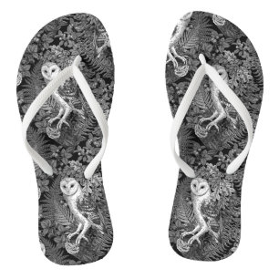 Uilen, varens, eik en bessen 4 teenslippers