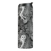 Uilen, varens, eik en bessen 4 thermosbeker (Gedraaid links)