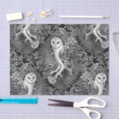 Uilen, varens, eik en bessen 4 tissuepapier (Craft)