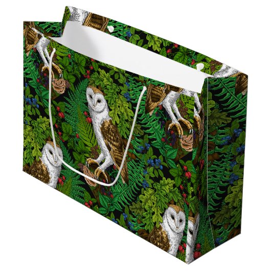 Uilen, varens, eik en bessen groot cadeauzakje (Voorkant Gekanteld)