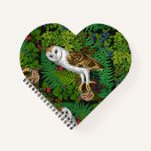 Uilen, varens, eik en bessen notitieboek (Voorkant)