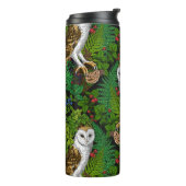 Uilen, varens, eik en bessen thermosbeker (Gedraaid links)