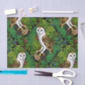 Uilen, varens, eik en bessen tissuepapier (Craft)