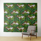 Uilen, varens, eik en bessen wandkleed (In Situ (horizontaal))