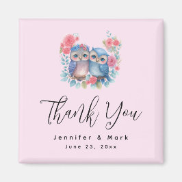 Uilen verliefd op een tak Bedankt Magneet