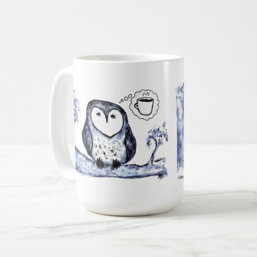 Uilenavond Koffiemok (Voorkant links)