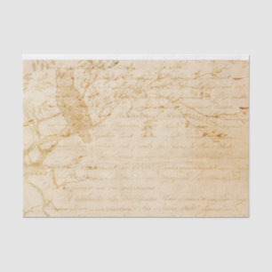 Uilenboom Schrijfwoorden Distressed Antiek Tissuepapier