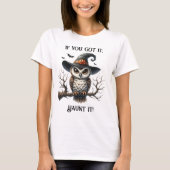 Uilenheks op een tak t-shirt (Voorkant)
