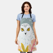 Uilenkoptekening Schort (Gedragen)