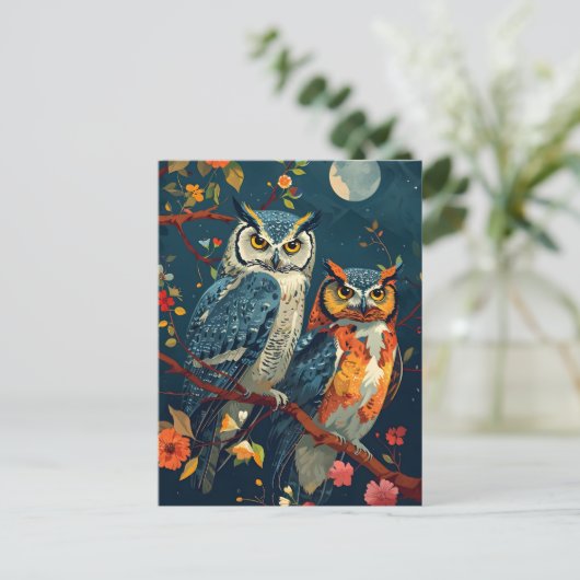  uilenkunst briefkaart (Staand voorkant)