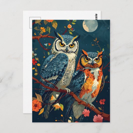 uilenkunst briefkaart (Voorkant / Achterkant)